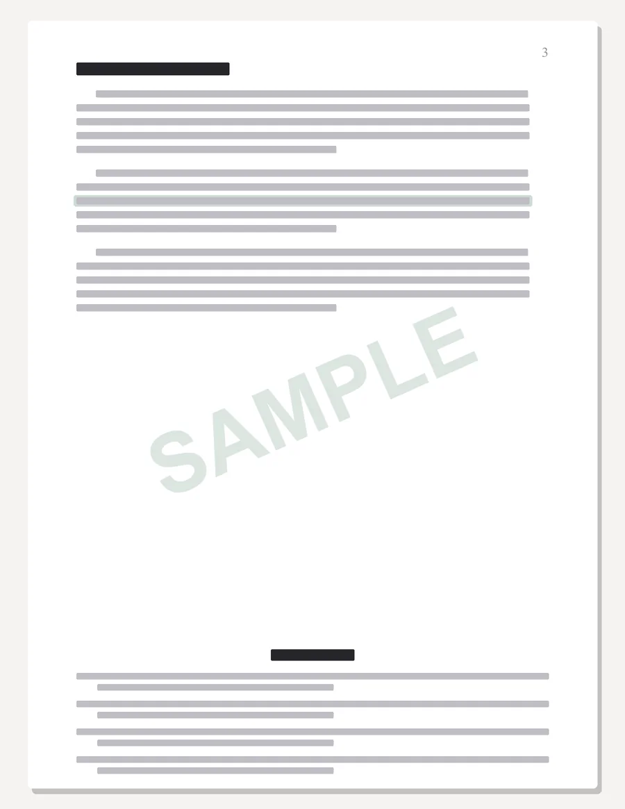 Rasmussen sample paper preview, body page with in-text citations and an APA references list